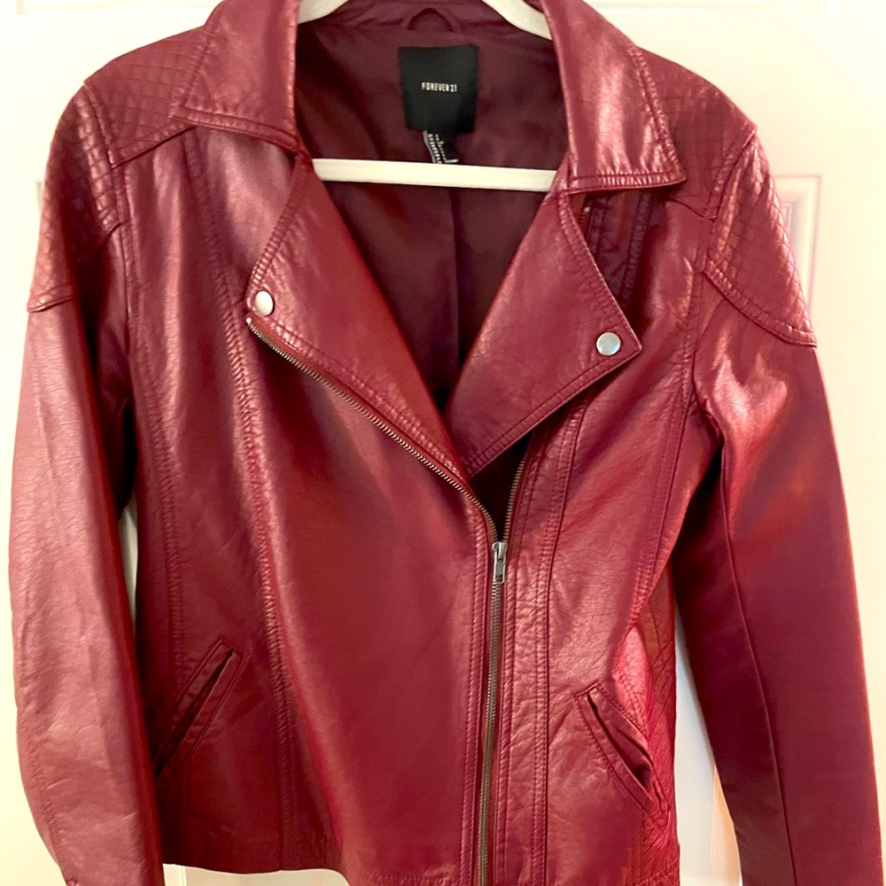 Faux Leather Jacket - Women’s